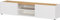 Germania Lowboard 0457-513, in Weiß/Navarra-Eiche-Nb., stehend und hängend montierbar, 164 x 35 x 40 (BxHxT)