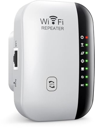 Swokely Repetidor WiFi de 300 m, amplificador de señal inalámbrico, extensor de rango WiFi con conexión Ethernet, relé de fácil configuración/AP 2 modos de trabajo portátil WiFi extender señal