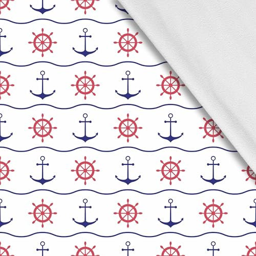 HEKO PANELS Softshell Stoff Meterware Outdoor Stoff Wasserfest Mit Fleece Stoff Zum Nähen Nähstoffe Windfest Für Jacke Wandern Sport Overall Anker Ruder 1 Meter 145 x 100 cm