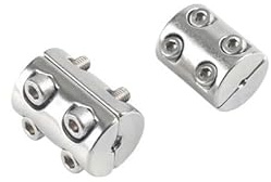 Morsetti Per Fune 1-2 Pz 3-8mm Heavy Duty Anello Rotondo Morsetto Fune Metallica Grip Arresto Doppio Perno Cavo Di Sospensione Clip Con Bulloni Esagonali(5mm 1pcs)