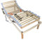 Baldiflex Aladino Single Elektrischer Motorisierte Ergonomischer Lattenrost mit Buche Leisten, 80 x 190 cm