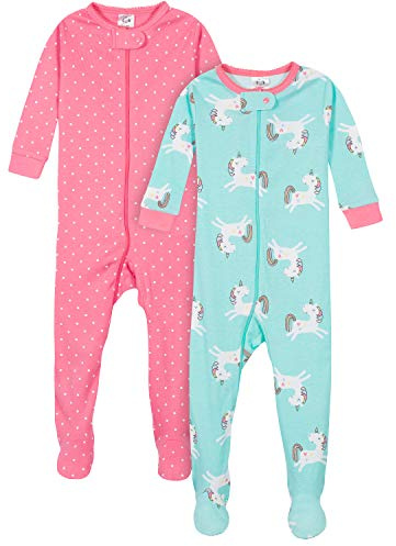 Gerber 2-Pack Footed Footed Pajamas Pantoufles pour bébés et Bambins Bébé garçon (Lot de 2)