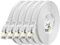 BAHIWOM Cat8 Ethernet Kabel 0,5m 5-Stück, 40 Gbit/s 2000 MHz Cat 8 Lan Kabel-Netzwerkkabel Gigabit RJ45 Patchkabel, Flach Hochgeschwindigkeits Internetkabel für Router Laptop PS5 - Weiß