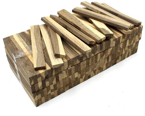 78 x Holzleiste, 22 x 8 x 160 mm, Räuchereiche, lose Bastelblöcke (Räuchereiche 22 x 8 mm)