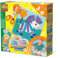 SES Creative 14640 - Couper Les Formes de pâte a Modeler, 3 Couleurs de pâte à Modeler, réutilisables, avec Ciseaux de sécurité, Set Complet pour Les Enfants