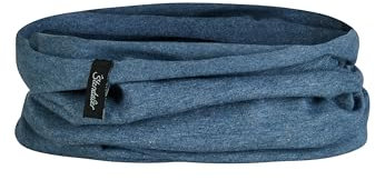 Sterntaler OCS Multifunktionstuch Melange – Unisex Tuch aus Bio-Melange-Singlejersey – vielseitig tragbar als Mütze, Halstuch, Haarband & mehr – tintenblau, Gr. 2