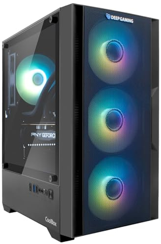 DeepGaming - Raptor PC Gaming (Intel Core i7-12700F 12 x 4.9GHz, NVIDIA RTX 5060 8GB, 16GB RAM, 1TB SSD, Refrigeración Líquida, Windows 11 Pro) Ordenador de Sobremesa (Negro)