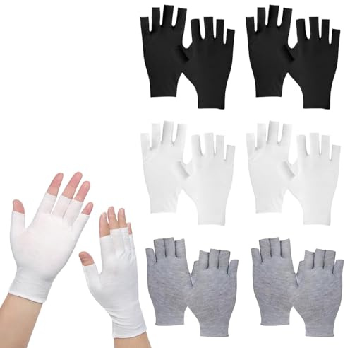 6 Paia Di Guanti Che Vendono Le Dita,Guanti Di Cotone Idratante Comodi,per Dormire,Durante la Notte,Lozione e Trattamento Spa