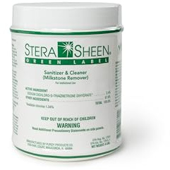 Stera Sheen Green Label, 4 lb Jar, Sanitizer and MilkStone Remover, by Purdy Products, 1 x 4 lb Jar