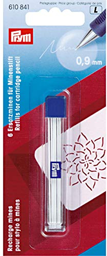 Prym 610841 Ersatzminen für Minenstift Durchmesser 0, 9 mm Weiß