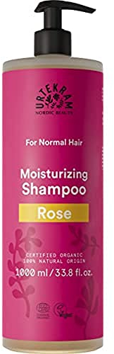 Urtekram Shampoing, Rose, Cheveux Normaux, Végétalien, Origine Naturelle, Rose, 1000 ml