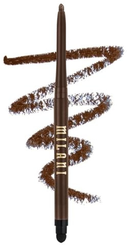 Milani Stay Put Eyeliner - Picante (0.01 Ounce) Cruelty-Free Self-Sharpening Eye Pencil with Built-In Smudger - Line & Define Eyes with High Pigment Shades for Long-Lasting Wear
