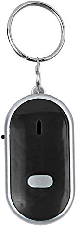 Sonew Key Finder Fob, Key Finder, Voice Control Anti-lost Device Whistle Key Finder Keychain Locator Tracer, Portable and Easy to Find(Black)