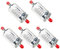 BAQI 5PCS Filtro GPL/CNG per Auto Filtro 1,0 cm Filtro ad Alta efficienza Auto Sistema di iniezione del Gas Conversione Tazza Filtro