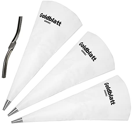 Goldblatt 4 Pieces Tile Grout Masonry Mortar Bag Set, Includes 3 Pieces Tear Puncture Resistant Grout Bag & 1 Piece Brick Jointer for Tile Installation Work