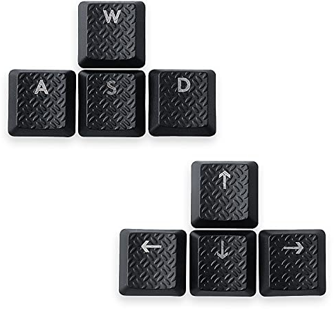 HUIYUN Texture Taktilität Hintergrundbeleuchtete Tastenkappen WASD↑↓←→ Tasten Ersatz für Logitech G813/G815/G913/G915 RGB Mechanische Gaming-Tastatur