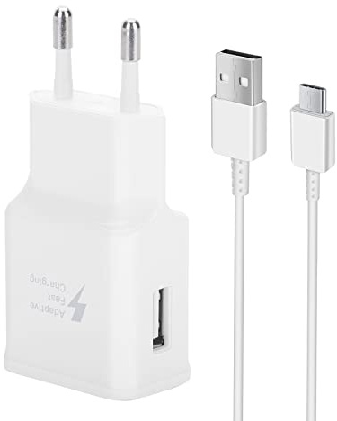 KAIMENGLONG Adattatore per Caricabatterie Rapido Adattivo per Samsung Galaxy S21 S21FE S21+ S20FE S20 Ultra S10 S10e S9 S8 A72 A71 A52 A51/Note10/9/Pixel 2/3/XL, con kit cavo USB di Tipo C da 1,5 m