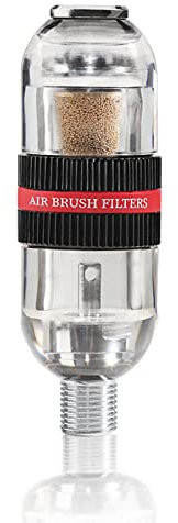 Sagud Airbrush Feuchtigkeitsfang Der Neue Premium Airbrush Inline Mini Luftfilter Airbrush Wasserfeuchte Ölfalle Separator Kit zum Anschluss an Airbrush und Schlauch mit 1/8 Gewinde