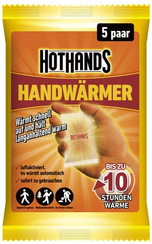 HOTHANDS Handwärmer - 5paar - luftaktiviert - es wärmt automatisch - sofort zu gebrauchen