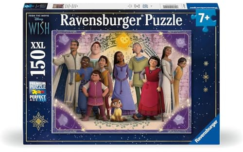 Ravensburger Kinderpuzzle 12001049 - Wünsche Werden wahr - 150 Teile XXL Disney Wish Puzzle für Kinder ab 7 Jahren