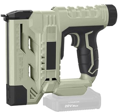 Clavadora dispara grapas y clavos a batería – Pistola con ajuste de profundidad, 20 V, perfecta para bricolaje y tapicería