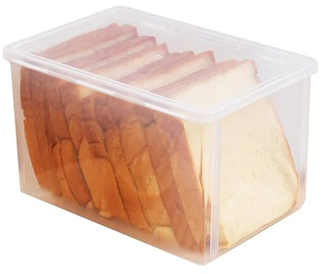 Jrifedptry Airtight Bread Storage Containers Reusable Loaf Cake Clear Bread Dispenser Freshest Bread Bin