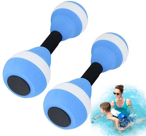 Vattenhantlar 2 st Eva-Foam Water Dumbbells, Aqua Fitness, skumhantlar, vattenövning för vattengymnastik aquajogging vattensport