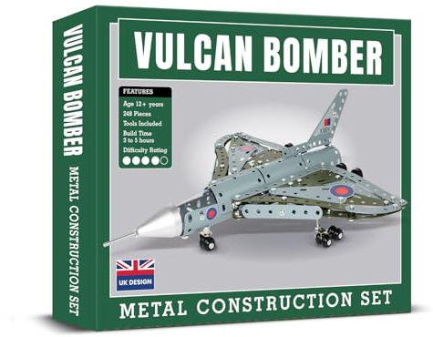 Coach House Partners Vulcan Bomber Metal Construction Set (246 Pieces)