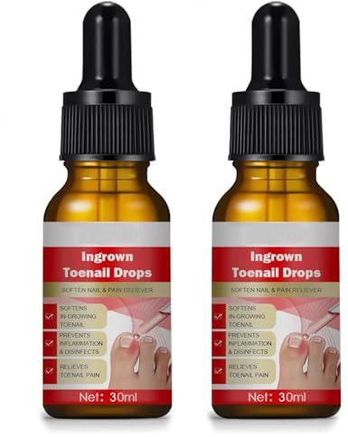Trattamento delle unghie dei piedi incarnite, 2 unghie incarnite, 30 ml, oli per la cura delle cuticole, 60 ml