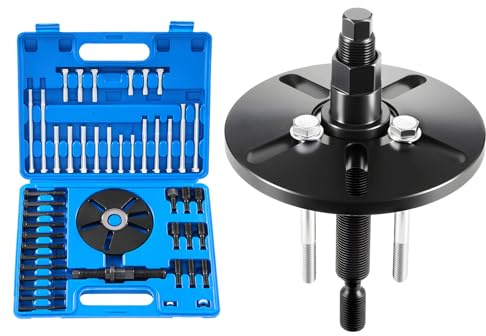 VEVOR Harmonic Balancer Puller Removal & Install Tool Kit, All-Steel Harmonic Balancer Installer Set Tool Kit for Removing and Installing of Balancers, Flywheels, Crankshaft Pulleys, Steering Wheels