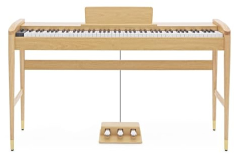 Keynote Contemporary Digitalpiano med Bluetooth från Gear4music, ljus ek