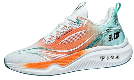 Zapatillas de deporte para hombre, acolchadas, gruesas, de bádminton, gimnasio, tenis, baloncesto, con cojín de aire, soporte de arco, zapatillas de correr, tenis de alto rebote, ajuste seguro con