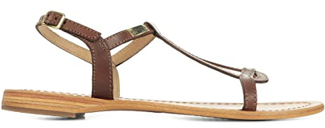 Les Tropeziennes par M. Belarbi Femme HAMESS Chaussures Ville Sandale, Tan Brosse, 40