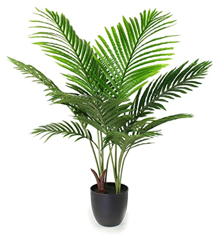 Künstliche Palme 90cm KP111 Kunstpflanze Kunstpalme Zimmerpflanze Topfpflanze Dekopalme