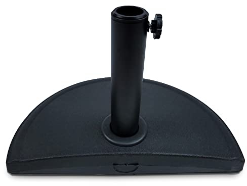 MaxxGarden - Pied de Parasol (22kg) - Pied de Parasol Balcon avec béton - Pied de Parasol pour parasols en Porte-à-Faux avec Support de Tube réglable - Pied de Parasol en Plastique - NOI