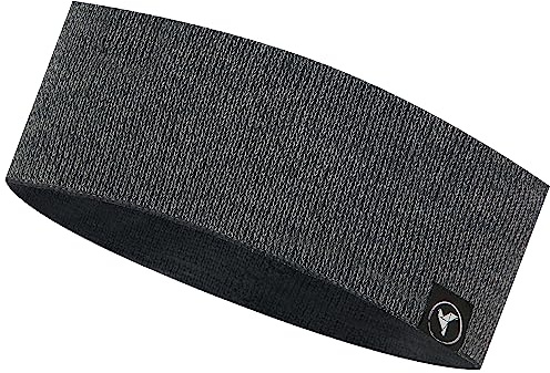 Reflektierendes Stirnband für verbesserte Sichtbarkeit bei Nacht - Perfekt für Joggen/Laufen/Walking/Fahrrad/Reiten-Dünn Atmungsaktiv Unterhelm Schweißband Unisex Einheitsgröße (Anthrazit)