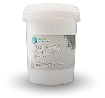 Sulfato de Potasio 500g, Abono Sulfato Potasico Fertilizante hidrosoluble para Plantas de Jardín y Acuario (K2SO4)