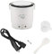 Cocoarm 1L White 12V Mini Electric Rice Cooker, Portable Car Rice Cooker, 100W, Model Cocoarmps901zyacd-01