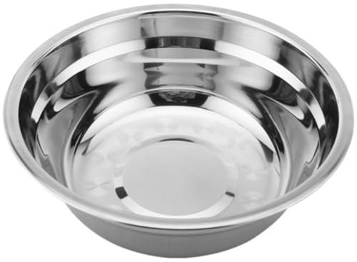 LooKtheChange Bol Conico 38cm - Barreño Grande Multiusos, Cuenco para Comida, Ensaladera, Recipiente para Alimentos, Acero Inoxidable (38)