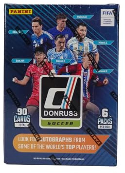 2024/25 Panini Donruss Soccer 6-Pack Hobby Blaster Trading Card Box (Hobby Blaster Exclusive Pink Cubic Parallels)