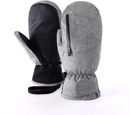 Andiwa Men's Winter Ski Gloves Women's Waterproof Warm Mittens Snowboard Gloves Men's Touchscreen Ski Gloves