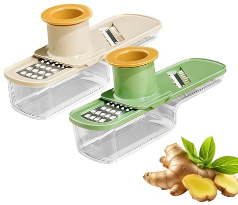 Rebanador De Ajo - Molinillo De Cocina, Cortador De Alimentos | Mini Contenedor Multifunción De Herramientas Para Picar Con Cuchilla De Acero Incluido, Diseño Duradero Y Fácil De Limpiar, Uso De Prepa