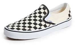 Vans Mixte Adulte Classic Slip-on Sneaker, Blk&Whtchckerboard/WHT, 40 EU