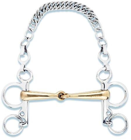 Stübben Gebiss 2246 Pelham Sweet-Kupfer - 13,5 cm - 16 mm - Sweet Copper