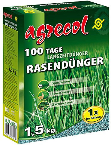 Engrais longue durée de qualité supérieure pour 100 jours - Engrais pour gazon de jeu - Pour gazon de sport - 1,5 kg pour une surface de gazon de 75 m².