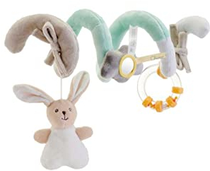 Chicco Spielzeug für unterwegs My Sweet Doudou, aus weichem Velours und verschiedenen Stoffen, mit 3 Spielaktivitäten, leicht an Kinderwagen und Buggy zu befestigen, beige, Alter 0 Monate+