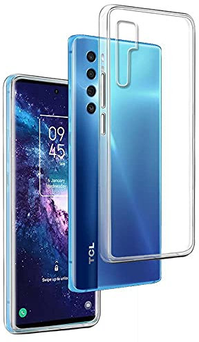 REY Cover in Gel TPU Trasparente per TCL 20 PRO 5G, Ultra Sottile 0,33 mm, Morbido Flessibile, Custodia Silicone