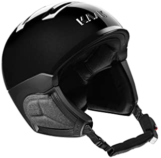 Kask Chrome Grau-Schwarz - Merino Atmungsaktiver Einstellbarer Skihelm, Größe 58 - Farbe Black - Silver