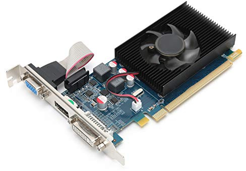 VBESTLIFE HD7450 2 GB Grafikkarte, DDR3, 64 Bit, PCI Express 3.0, 600 MHz, Desktop-Computer-Grafikkarte Unterstützt 3D API DirectX 11