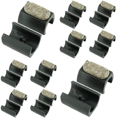 Keay Vital Parts - Juego de 4 soportes de fieltro para sillas con base de trineo (para tubos de 18 mm a 20 mm de diámetro, 4 unidades) de fieltro de lana natural con marco de alambre tubular